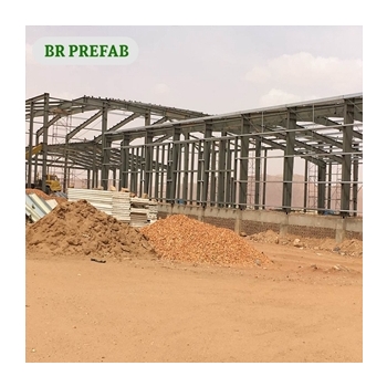 Structural Steel Frame with Concrete panel for Bus terminal in Africa