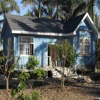 Prefabricated Concrete Villa With PVC Decoration Panel