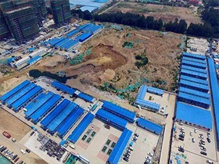 Low cost construction camp for labor dormitory