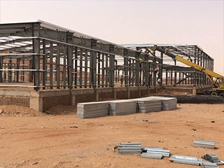 Steel Frame Building For Terminal Station In Sudan
