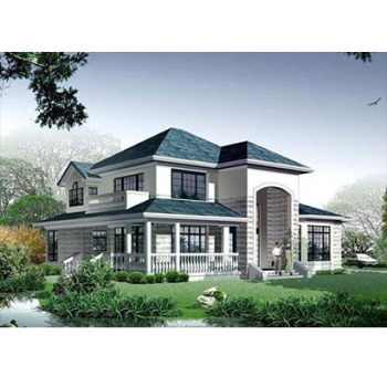 Prefabricated Concrete Villa With PVC Decoration Panel