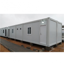 Container camp for construction site