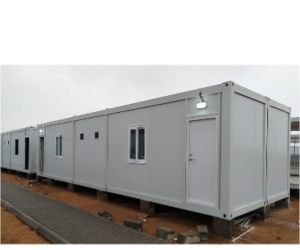 Container camp for construction site
