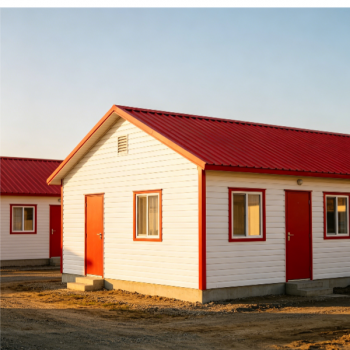 Modern Prefabricated Homes With Anti Fire Rock Wool Panel 