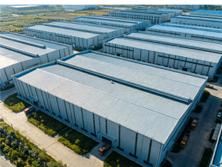 Prefabricated warehouse with rock wool panel in Israel