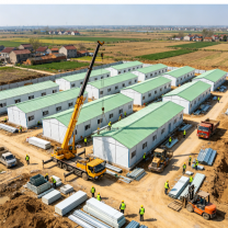 Prefab Eco House With Durable Light Steel Prefab Frame